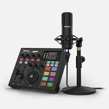 MAONOCASTER AM100 K2 Sound Card With Desktop XLR Microphone And Monitor  Headset All In One Podcast Studio Production Set | Keyan Technologies